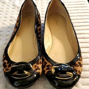 Adrienne Vittadini Leopard Flats 8.5